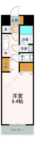 グラビスコート西原駅前の間取り画像