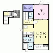マーベラス勝川K Vの間取り画像