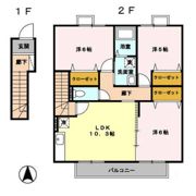 パークハイム水城 B棟の間取り画像