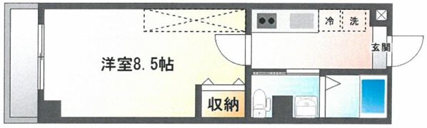 フラッティK&Sの間取り画像
