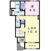 ル・クール Bの間取り画像