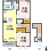 プランドールⅦ B棟の間取り画像