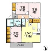 クローバー学研台 A棟の間取り画像