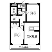 ツインズ酒倉Aの間取り画像