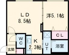 メゾン・ド・ソレイユ Bの間取り画像