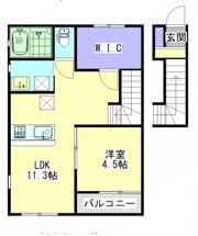 lieto郡元 A棟の間取り画像