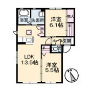 ソレアード A棟の間取り画像