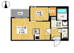 GRANDTIC 下伊福の間取り画像