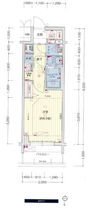 プレサンスTHE久屋大通レジェンドの間取り画像