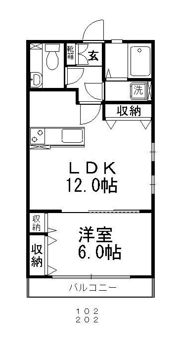 フィオーレAの間取り画像