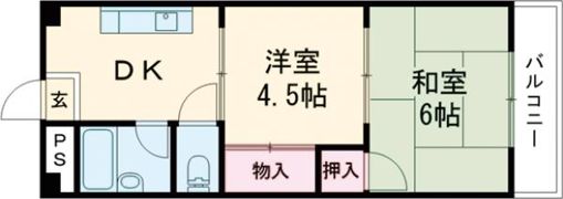 メゾーネ茨木の間取り画像