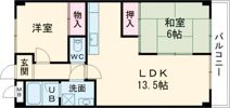 土山ヤングコーポの間取り画像