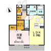 ミルフルール Ⅱの間取り画像