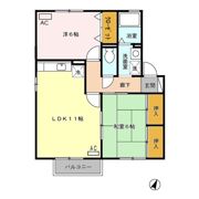 グリーンヒル久原の間取り画像