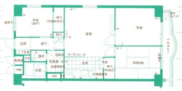 日商岩井光町ハイツの間取り画像