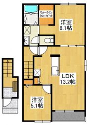 ベイコート マビの間取り画像