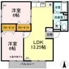 セジュール林 Bの間取り画像