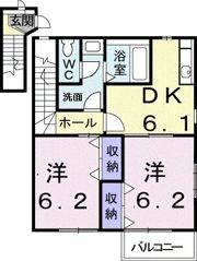 サニーハウスの間取り画像