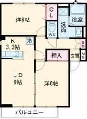 サンビレッジAbbey Aの間取り画像