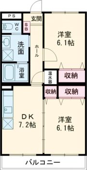 ブレイン吉田の間取り画像