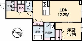 ピアヌーラ東雲の間取り画像