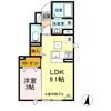 Dーroom中央の間取り画像