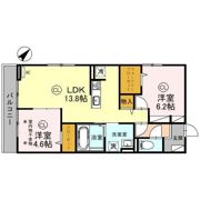 ベルクレストの間取り画像