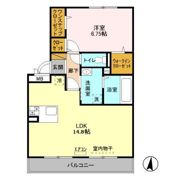クロシェット Bの間取り画像