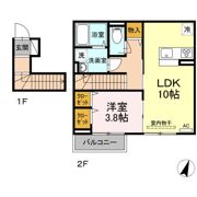 アンジュール高松Aの間取り画像