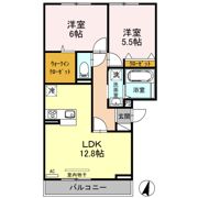 ロイヤルガーデンコート新和 Aの間取り画像