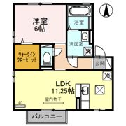 リビングタウン村国 Dの間取り画像