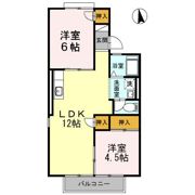 コーポ秋田の間取り画像