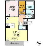 ルミエール クリハラGの間取り画像
