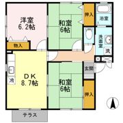 ステーブル長嶺 A棟の間取り画像