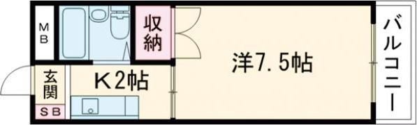 マルエスマンションの間取り画像