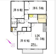 曽汀ガーデン Aの間取り画像