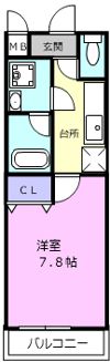 エスティームⅡ番館の間取り画像