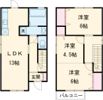 霞ヶ丘1戸建の間取り画像