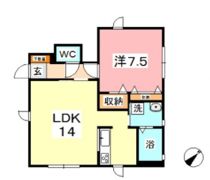 エクセランK Cの間取り画像