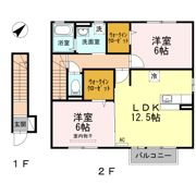 エスポワールMANABE A棟の間取り画像