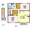 エスポワールMANABE A棟の間取り画像