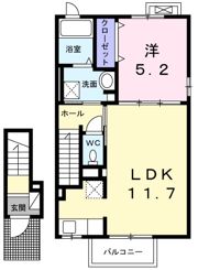 マロンガーデンAの間取り画像