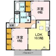 リビングタウン岩沼 ⅡCの間取り画像
