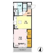 ディアクレスト幸町の間取り画像