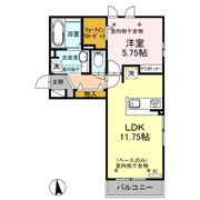 Maison de KAZU（ﾒｿﾞﾝ ﾄﾞ ｶｽﾞ） A棟の間取り画像