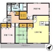アリュール逆瀬川の間取り画像