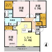 グランドゥールフジイの間取り画像