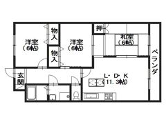 フェリスクラモトの間取り画像