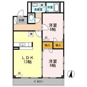 クレールはなの間取り画像