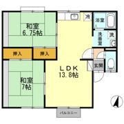 ルグラン小田前 Aの間取り画像